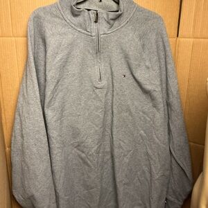 Tommy Hilfiger Gray Half-Zip Sweater